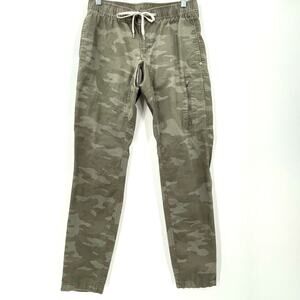 Vuori Women's Ripstop Pants, Drawstring, Green Camo Print,‎ Sz. S Outdoor Hiking